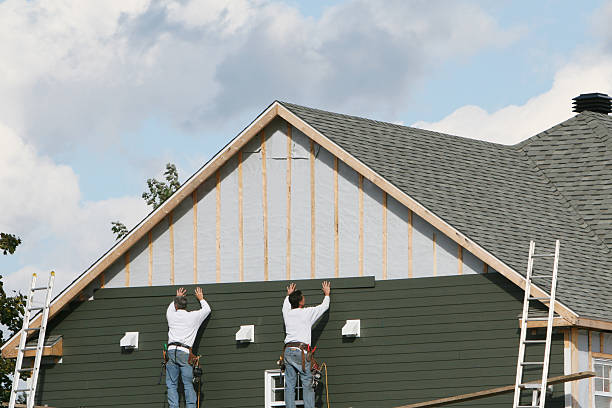 Professional Emergency Siding Repair technician working in Parksley, VA